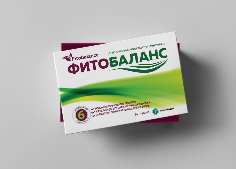 Разработка дизайна фармацевтической упаковки для  БАД Фитобаланс